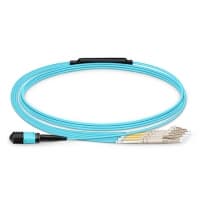 MPO Female to 4 LC UPC Duplex 8 Fibers OM3 50_125 MMF Cable